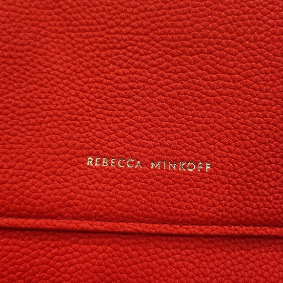 Rebecca Minkoff Megan Leather Tote Coral NWT - Picture 3 of 11
